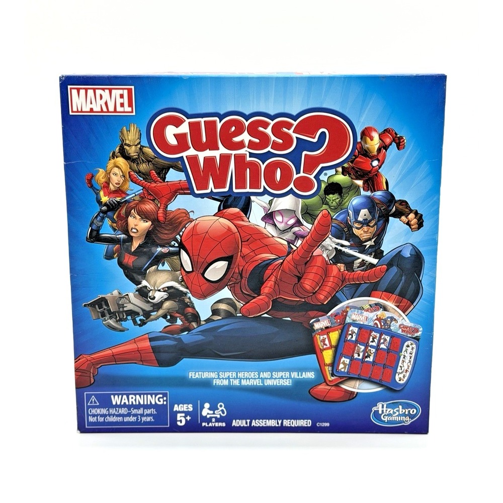 Hasbro Marvel Guess Who? 2015 Superhero Matching Board Game Complete Ages 5+